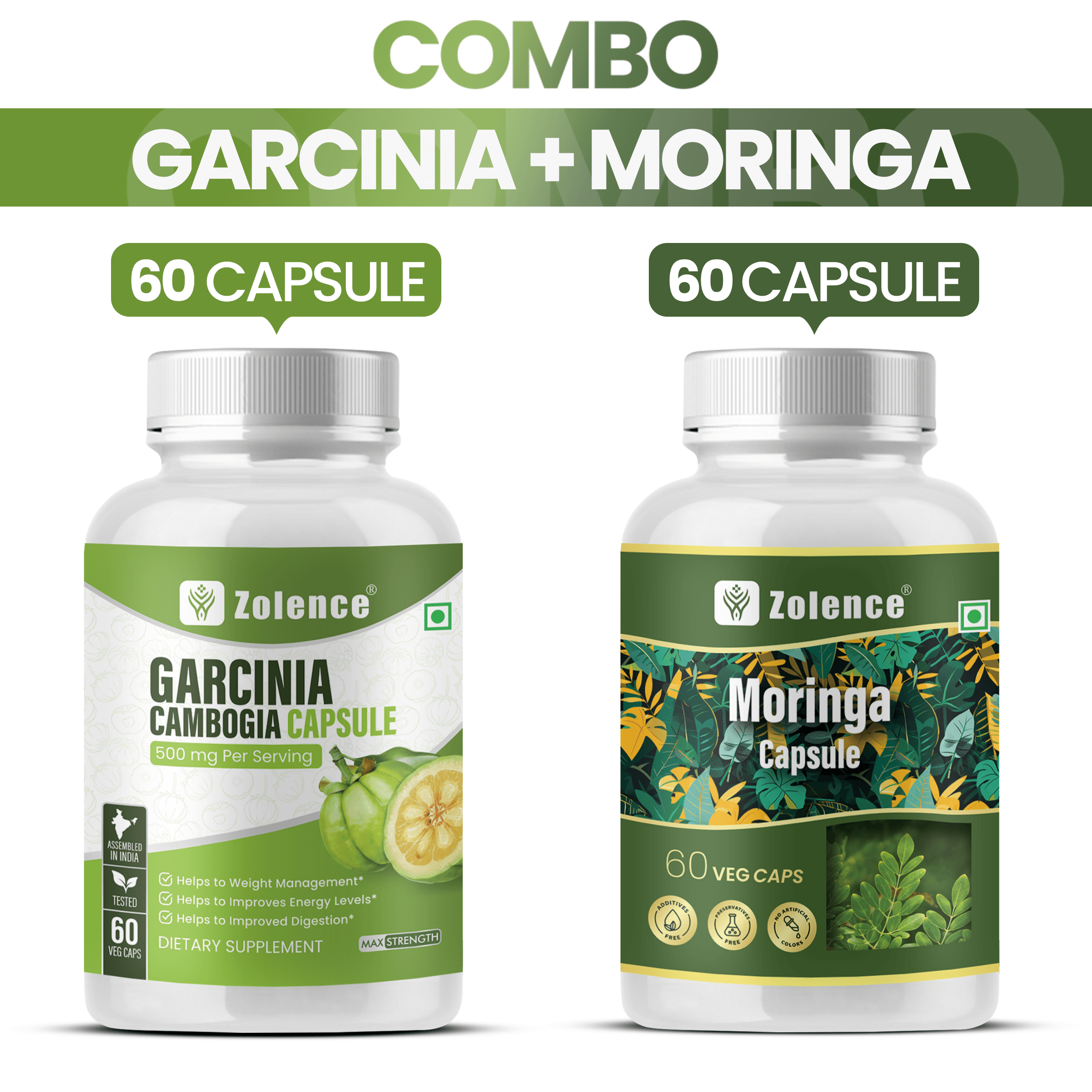 garcinia plus moringa caps front