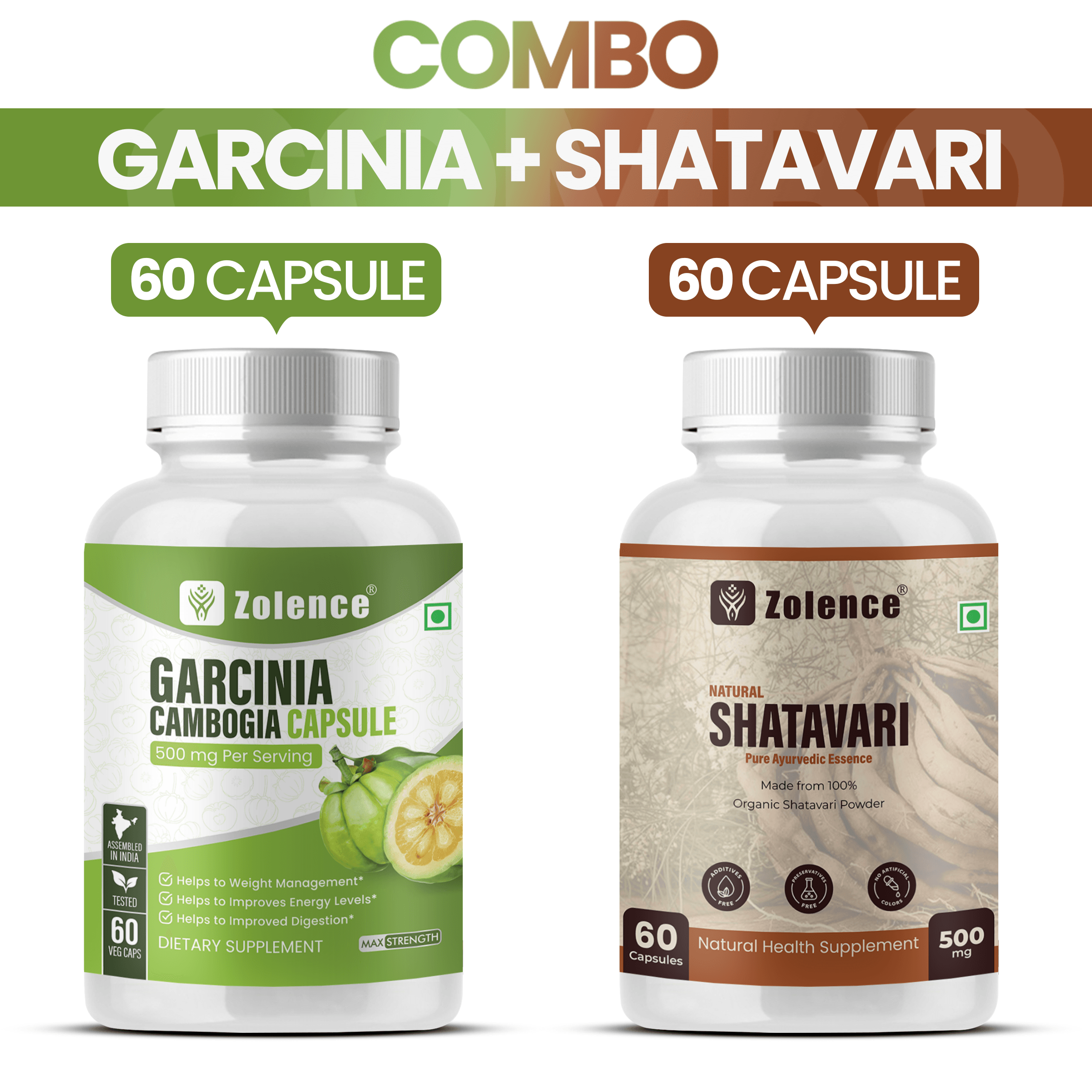 garcinia plus shatavari caps front